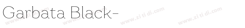 Garbata Black字体转换